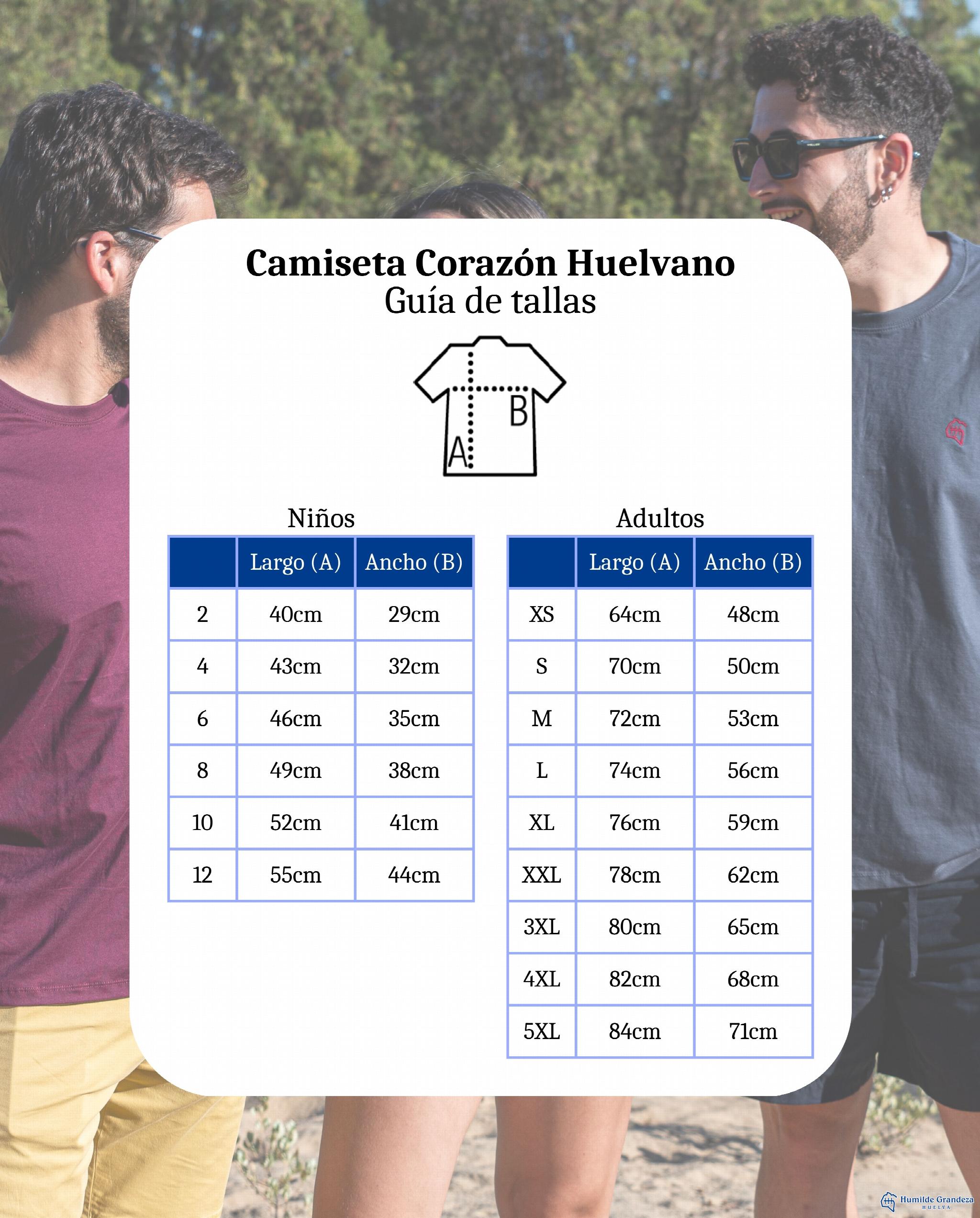 Camiseta Corazón Huelvano Rojo